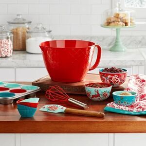 🦋 New Pioneer Woman Merry Meadows 18-Piece Melamine Batter Bowl Holiday Set